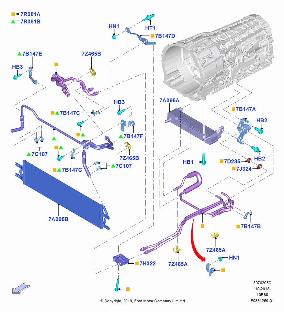 05C - Transmission Cooling Systems, Police Version, Mod Hybrid Trnaxle - A10R80-MHT; 06/MAY/2019