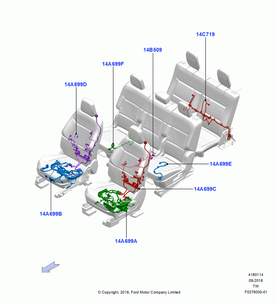 14 - Wiring - Seats; 06/MAY/2019