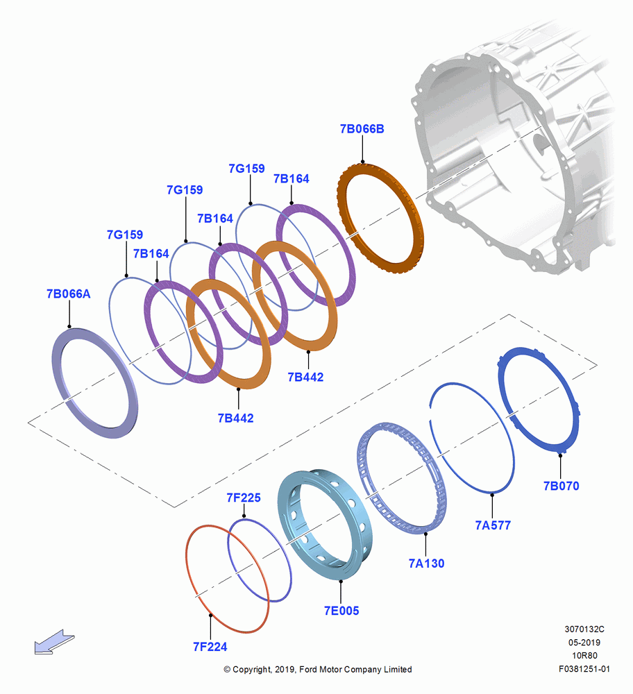 32C - Intermediate Clutch and Components, Mod Hybrid Trnaxle - A10R80-MHT, Same As A Clutch; 06/MAY/2019