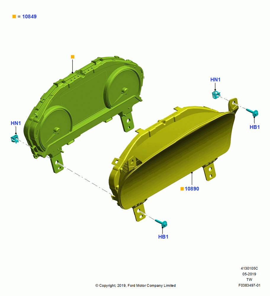 05C - Instrument Cluster, Mid Series Cluster; 06/MAY/2019