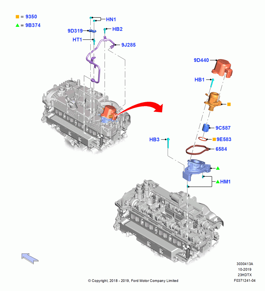 13A - Fuel Injection Pump-Engine Mounted, 2.3L EcoBoost; 06/MAY/2019