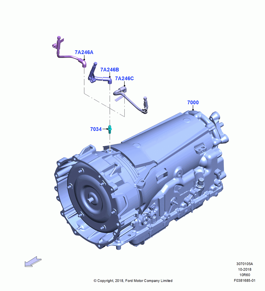 05A - Transmission & Speedometer Drive, 10 Speed Transmission - 10R60; 06/MAY/2019