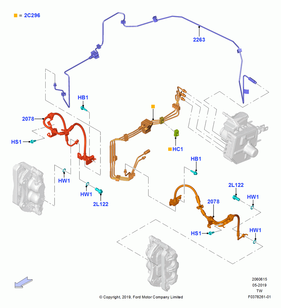 15 - FRONT BRAKE LINES; 06/MAY/2019