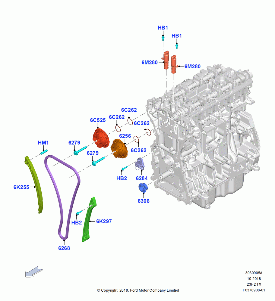 Timing Gear, 2.3L EcoBoost