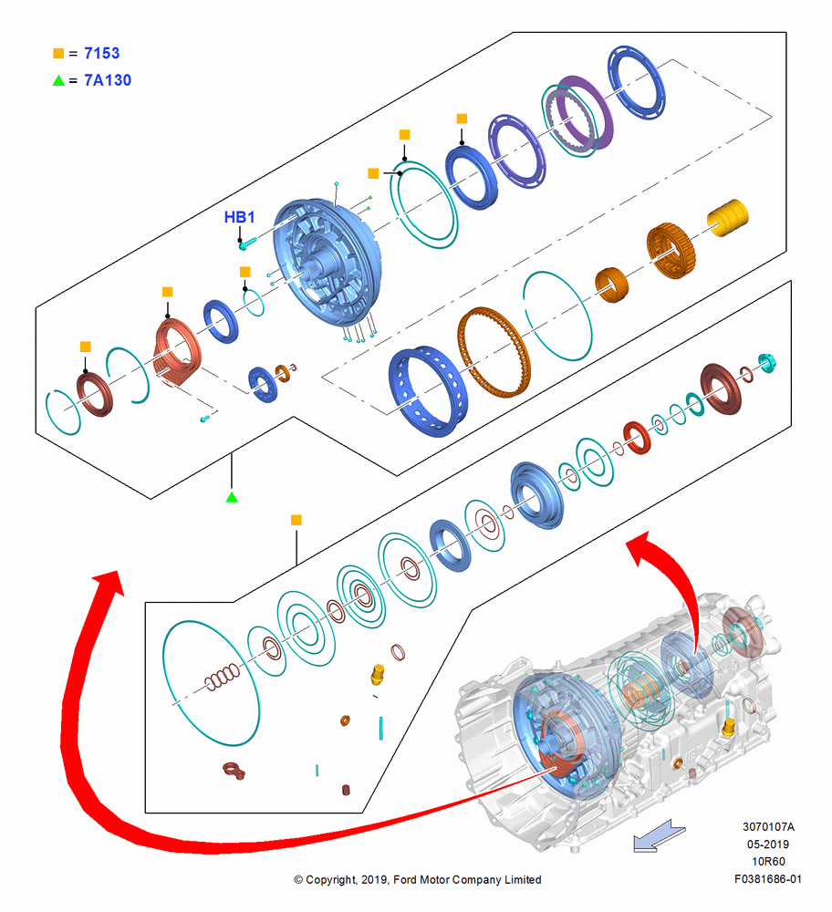 07A - Automatic Transmission Gasket Kits, 10 Speed Transmission - 10R60; 06/MAY/2019