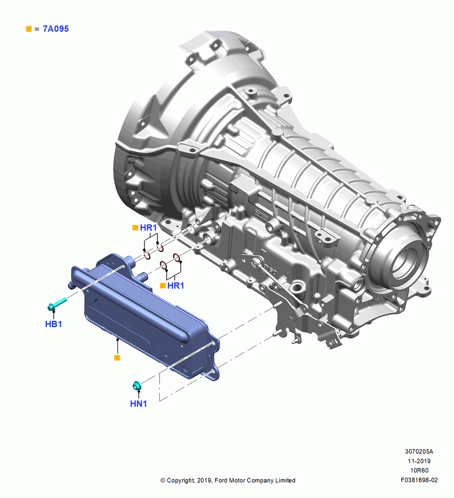 05A - Transmission Cooling Systems, 10 Speed Transmission - 10R60; 06/MAY/2019