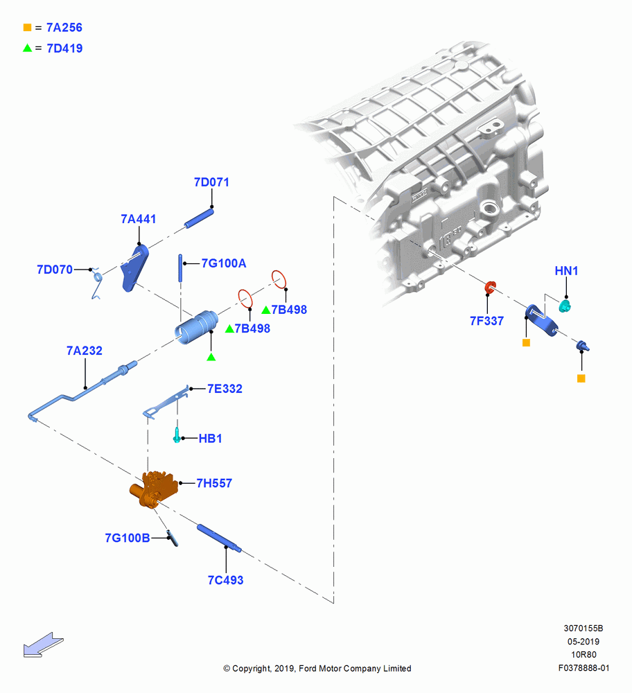 55B - Transmission Control Mechanisms, 10 Speed Auto Transmission (10R80); 06/MAY/2019