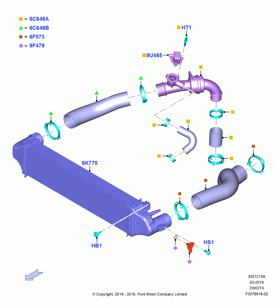 10A - Intercooler/Air Ducts and Hoses, 2.3L EcoBoost; 06/MAY/2019