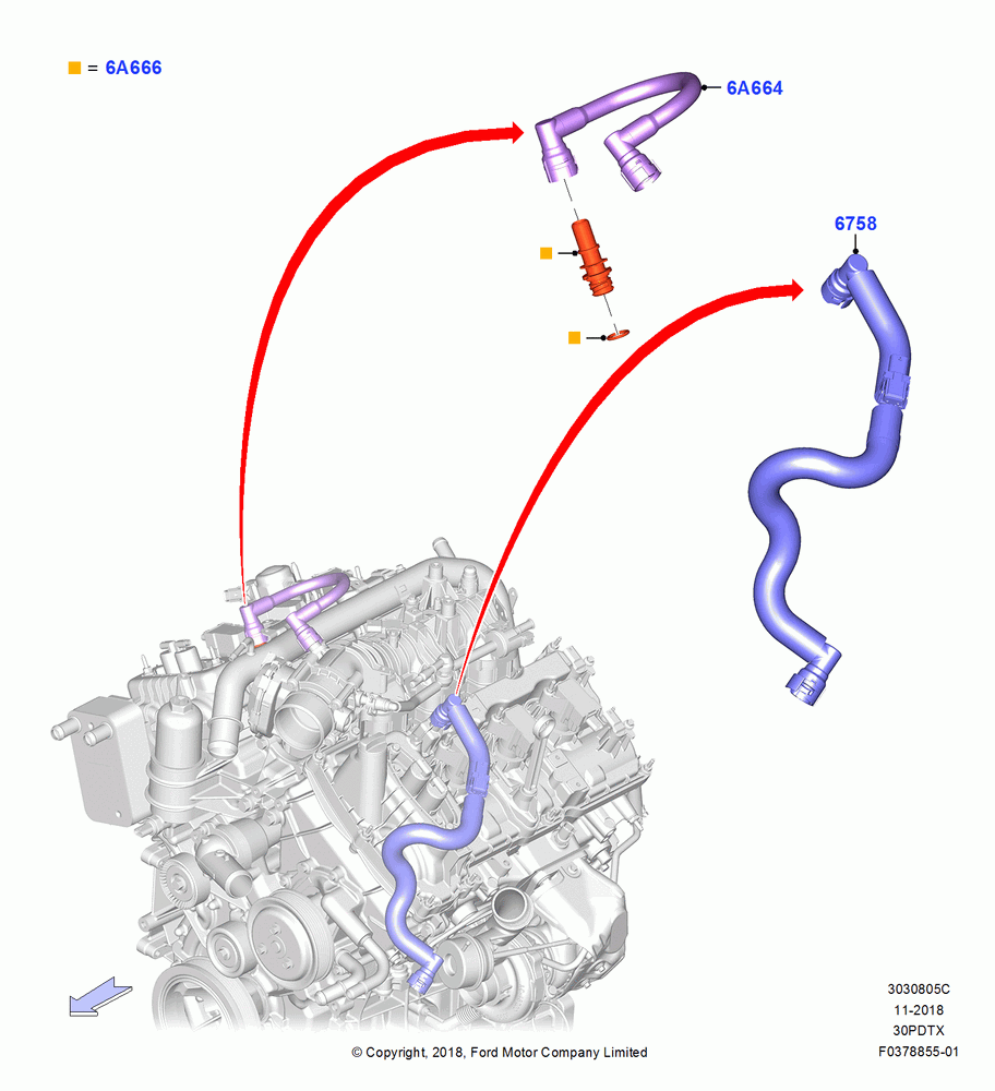 05C - Emission Control - Crankcase, 3.0L GTDI TC V6 Petrol, 3.0L Nano-D4-G-GTDI-CD6R-PHEV; 06/MAY/2019