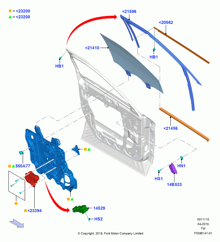 10 - Front Door Glass & Window Controls; 06/MAY/2019