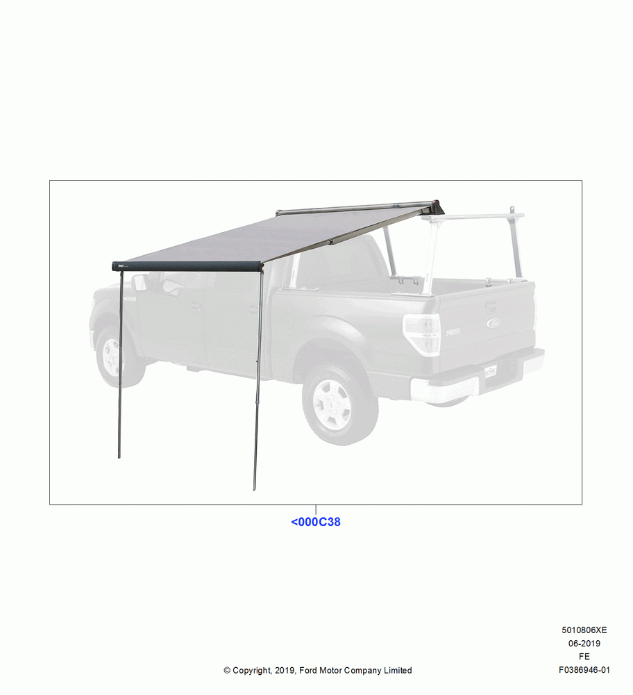 06XE - Accessory Roof Rack Mounting Kits, Thule Rack Products, Hideaway Awning; 11/JUL/2016