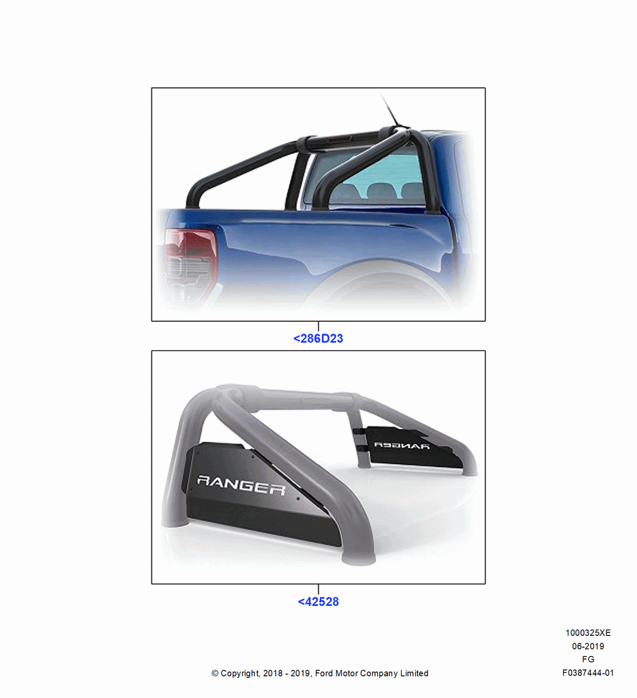 25XE - Body Dress Up Kits - Rear, EGR Sports Bar & Side Plate, Accessory; 26/NOV/2018