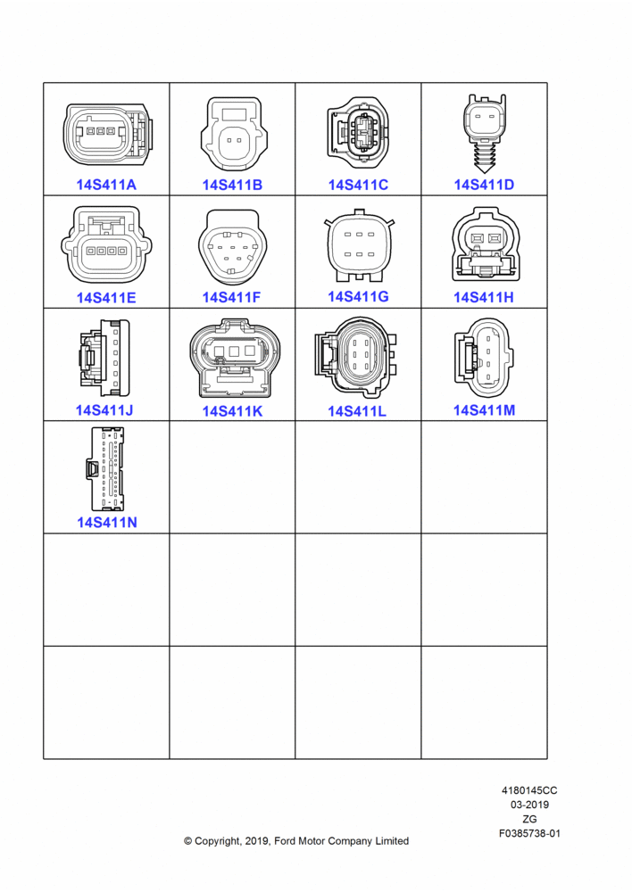 45CC - Pigtail Wiring Kits, North American Markets, Page C, Sensors; 18/AUG/2014