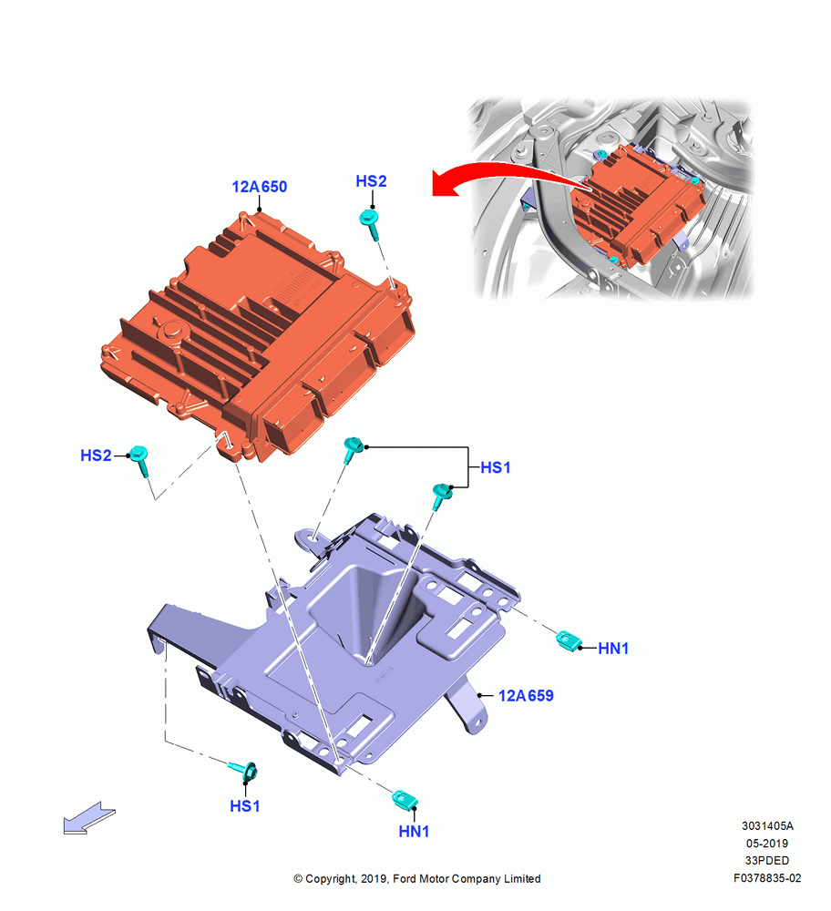 05A - Engine Modules and Sensors, 3.3L Duratec, 3.3L D4 G DI TIVCT NA Upgrade; 06/MAY/2019