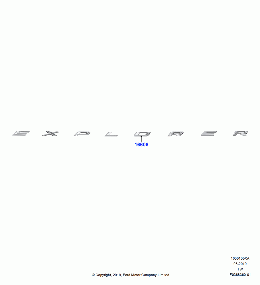 05XA - Name Plates, Accessory; 06/MAY/2019