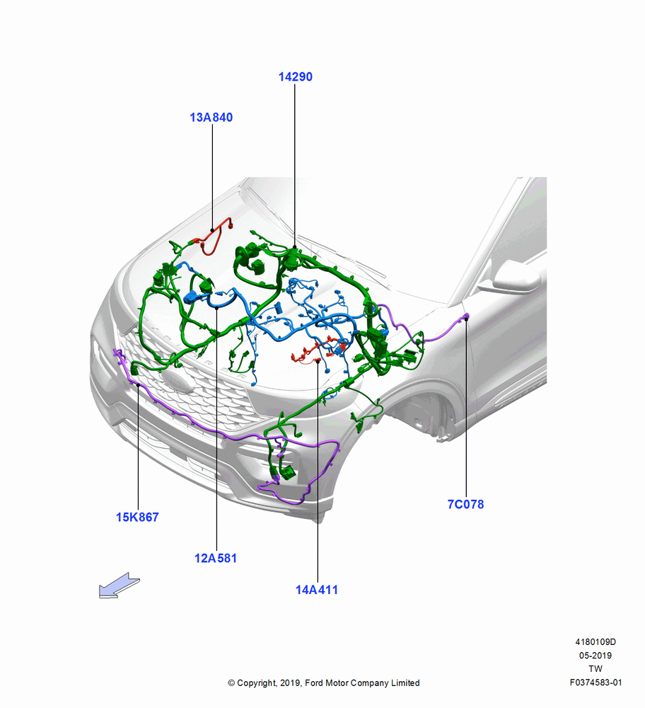 09D - Wiring - Engine And Transmission, 2.3L EcoBoost; 06/MAY/2019