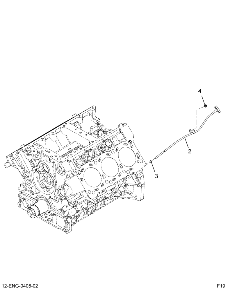 ....COLLECTOR OIL LEVEL GAUGE,  V129 (Intl. 881006M012)