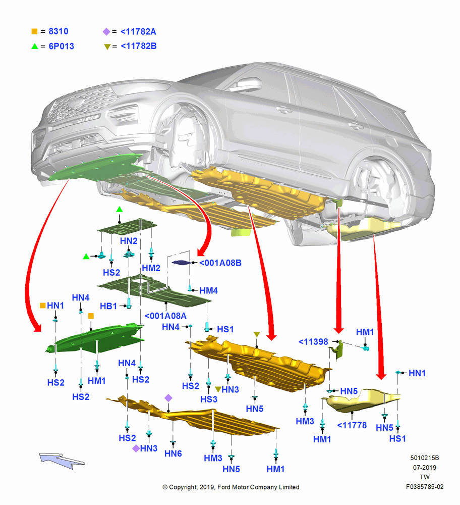 15B - Air Deflectors, Underbody Air Deflectors; 06/MAY/2019