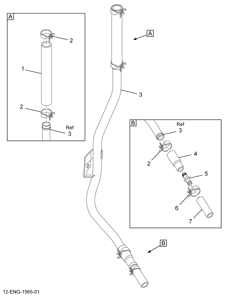 ........TUBE ASY BREATHER DRAIN W/HOSE (Intl. 1833875C91)