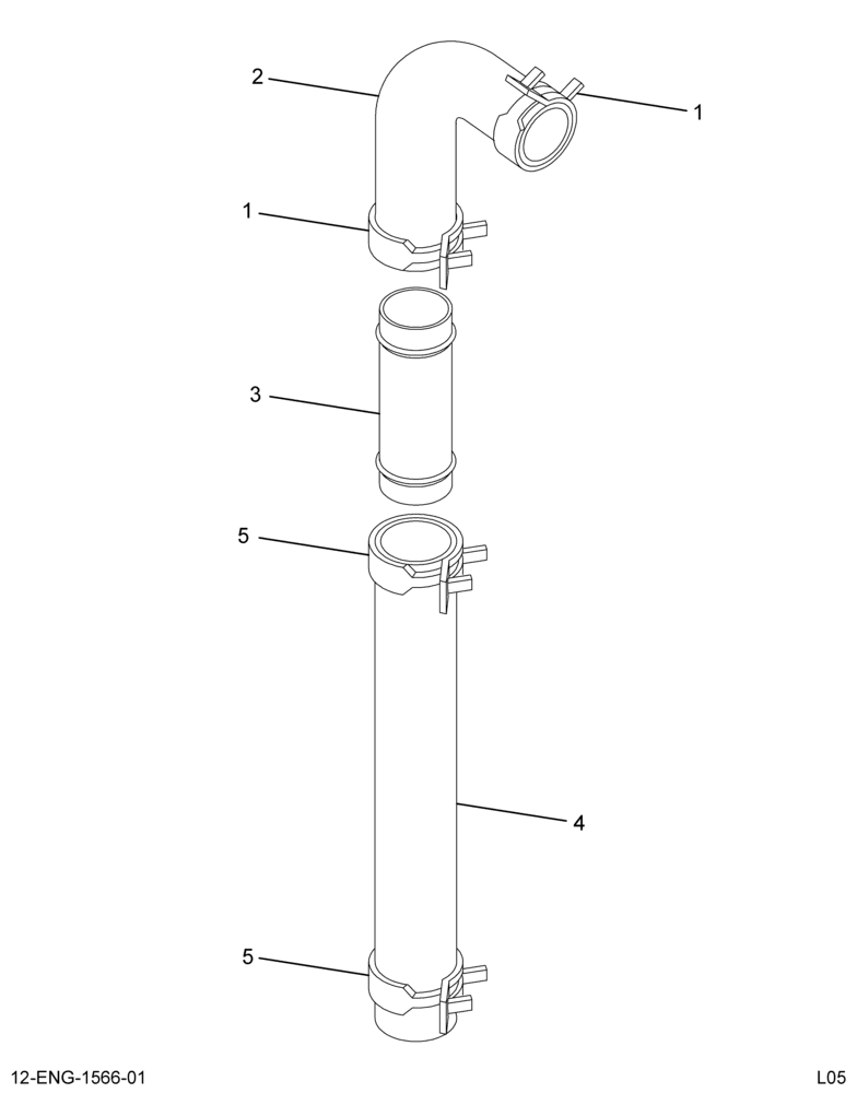 ........HOSE ASM BREATHER INLET (6E7Z-6758-B)