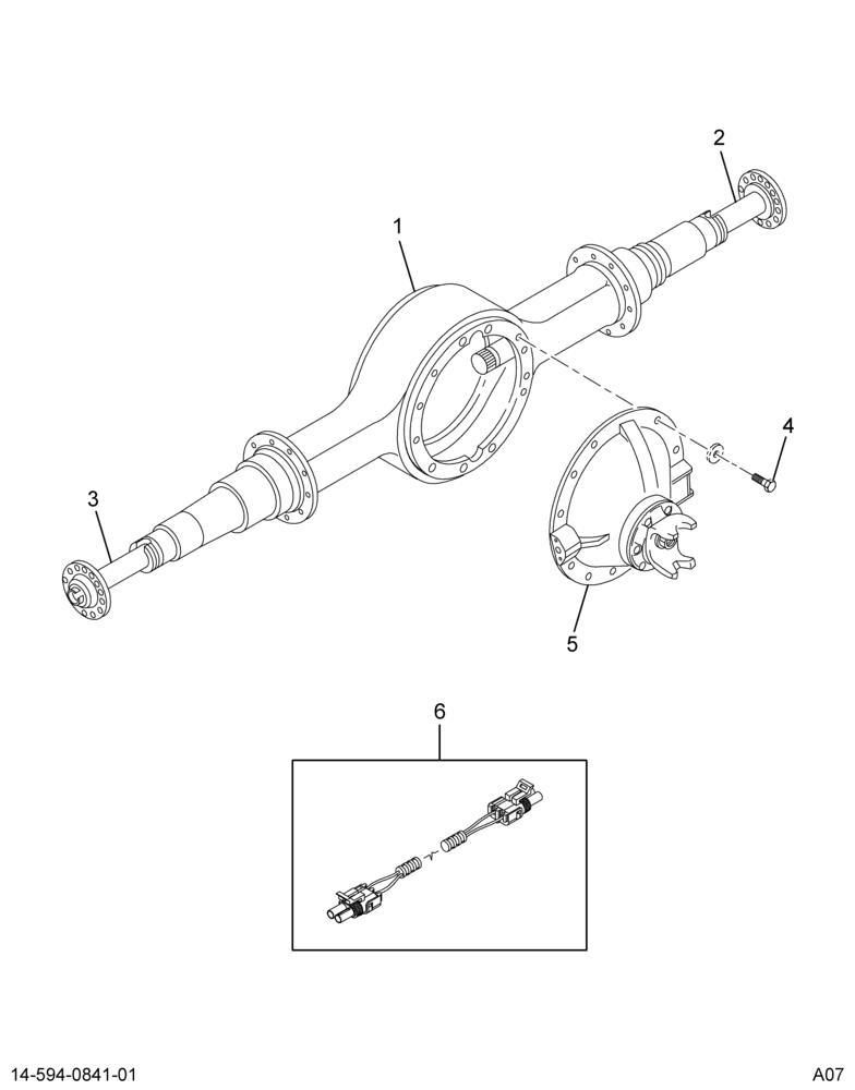 ..AXLE,RR L/BK , 4.33  14AHM (Intl. 3602291C92)