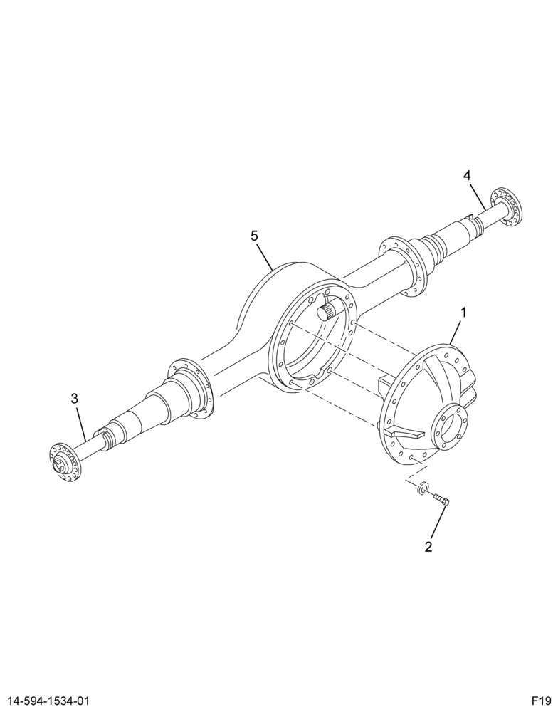 ..AXLE,RR L/BK , 6.17  14AGE (Intl. 3561222C92)