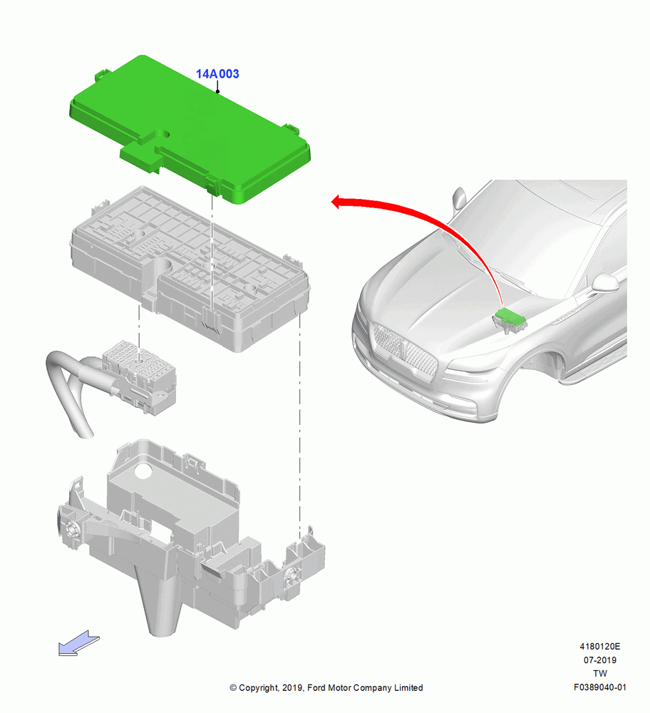 20E - Fuses, Holders and Circuit Breakers, Power Distribution Box Cover; 06/MAY/2019