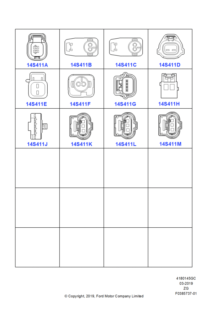 45GC - Pigtail Wiring Kits, North American Markets, Miscellaneous, Page C; 18/AUG/2014