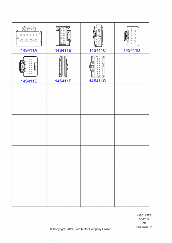 45FB - Pigtail Wiring Kits, North American Markets, Page B, Modules And Controllers; 18/AUG/2014