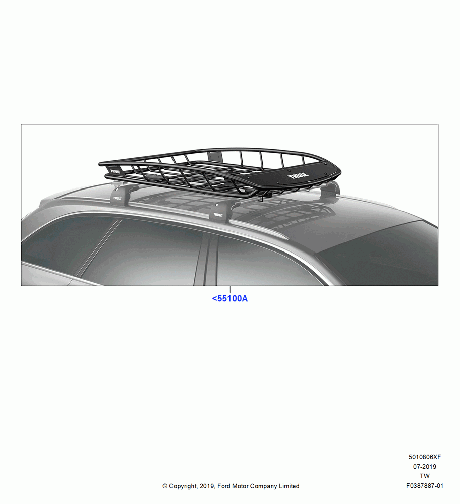 06XF - Accessory Roof Rack Mounting Kits, Accessory, Thule Rack Products, Cargo Basket; 06/MAY/2019