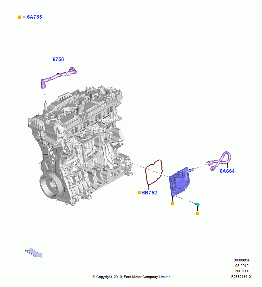 05P - Emission Control - Crankcase, 2.0L EcoBoost (240PS); 19/AUG/2019