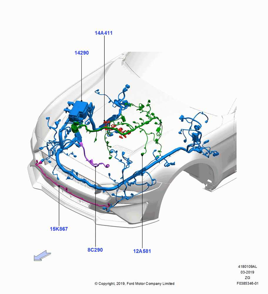 09AL - Wiring - Engine And Transmission, 2.3L Ecoboost; 26/AUG/2019
