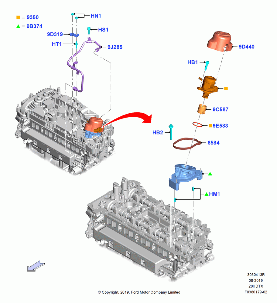 13R - Fuel Injection Pump-Engine Mounted, 2.0L EcoBoost (240PS); 19/AUG/2019