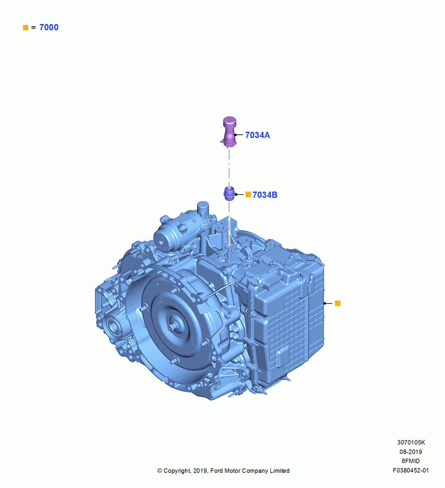 05K - Transmission & Speedometer Drive, Automatic Transmission - 8F40, 8 Speed Auto Trans 8F35; 19/AUG/2019