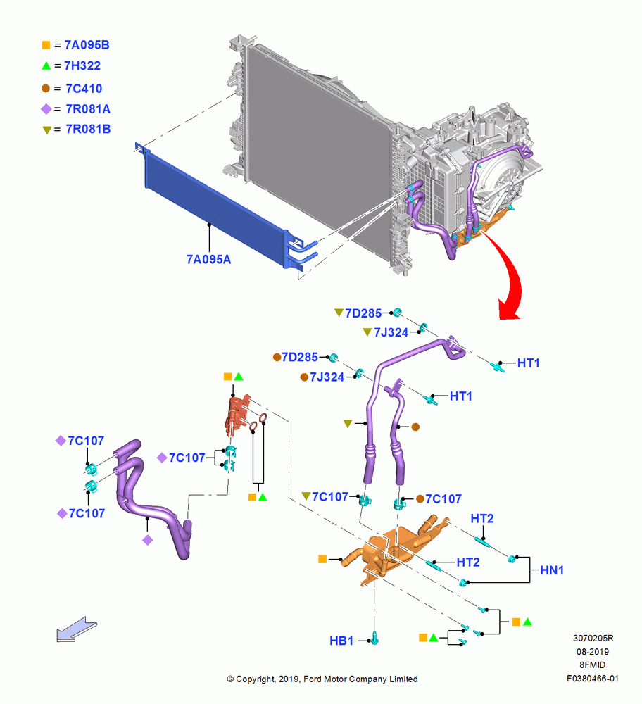 05R - Transmission Cooling Systems, 8 Speed Auto Trans 8F35; 19/AUG/2019