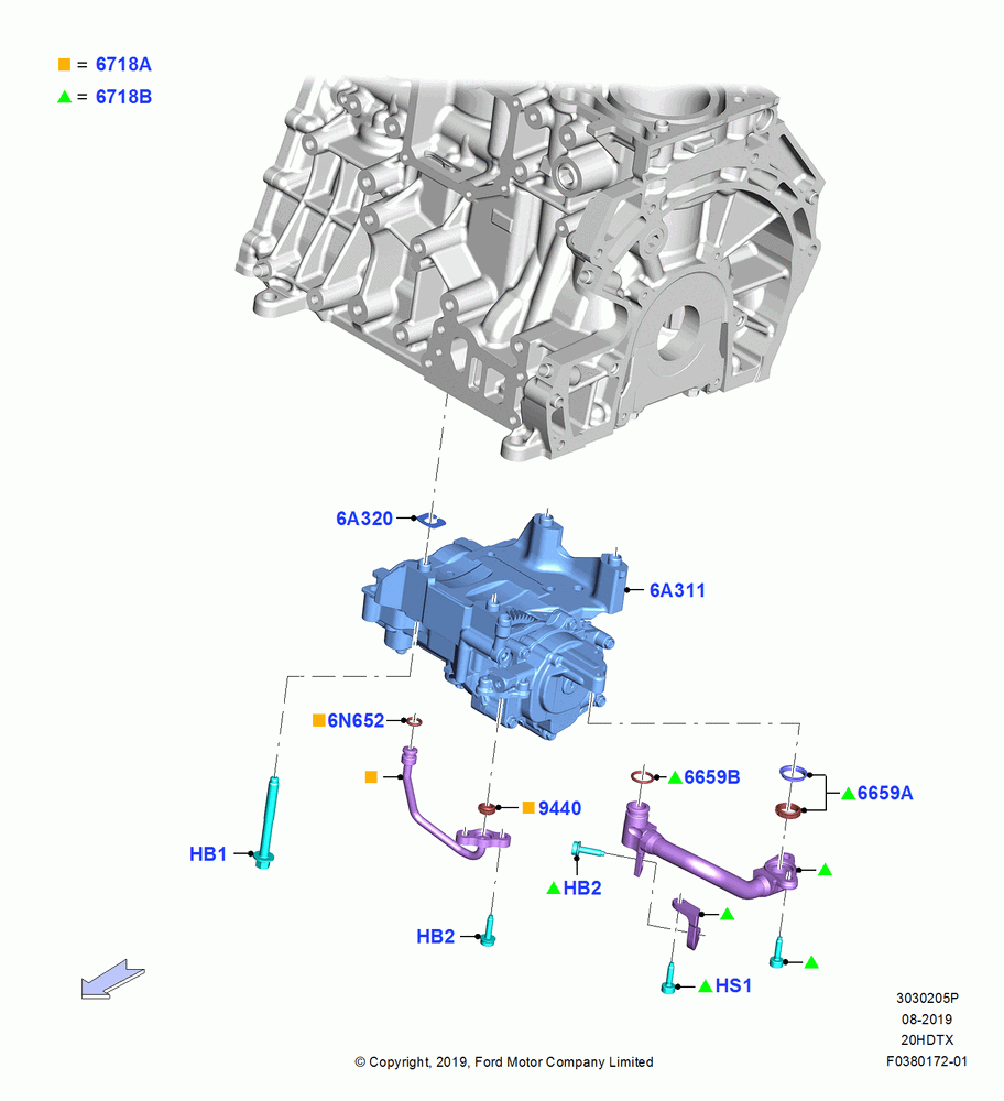 05P - Oil Pump, 2.0L EcoBoost (240PS); 19/AUG/2019