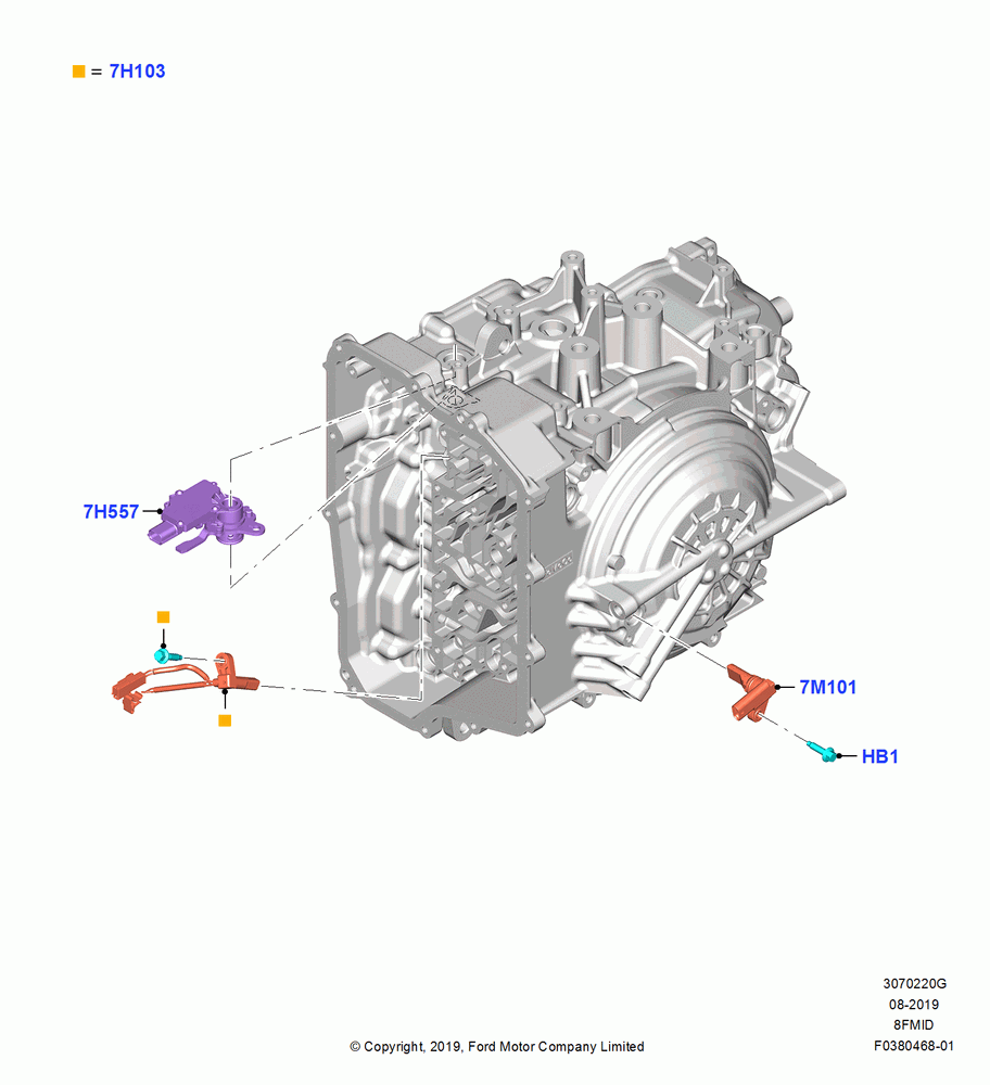 20G - Transmission Modules and Sensors, 8 Speed Auto Trans 8F35; 19/AUG/2019
