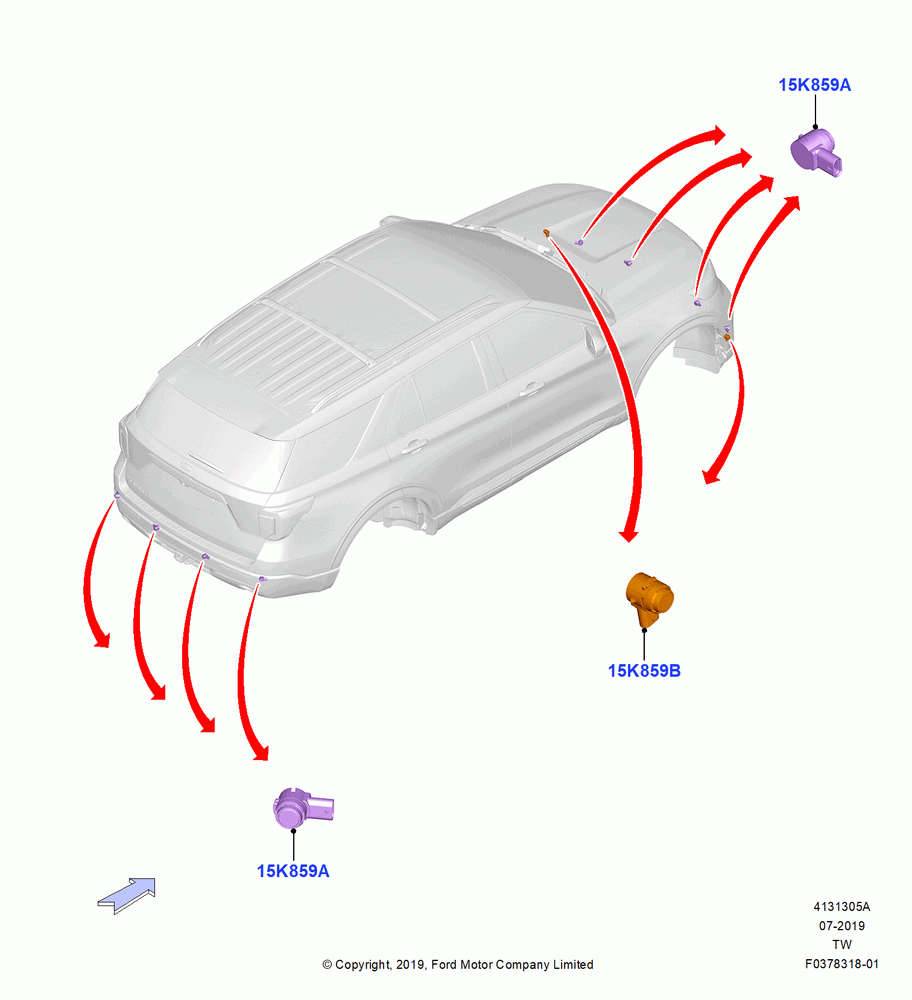 05A - Parking Distance Control, With Front Parking Aid, Advanced Automated Park System; 06/MAY/2019