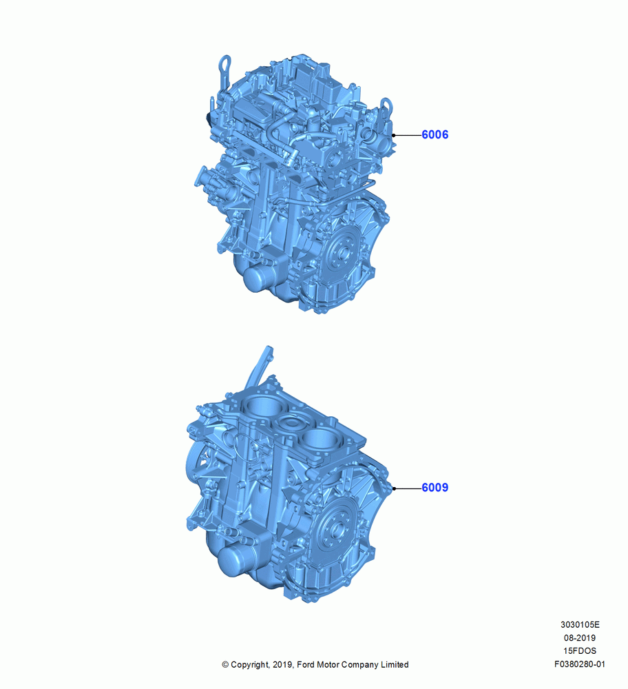 05E - Service Engine and Short Block, 1.5L Dragon (175/180PS); 19/AUG/2019