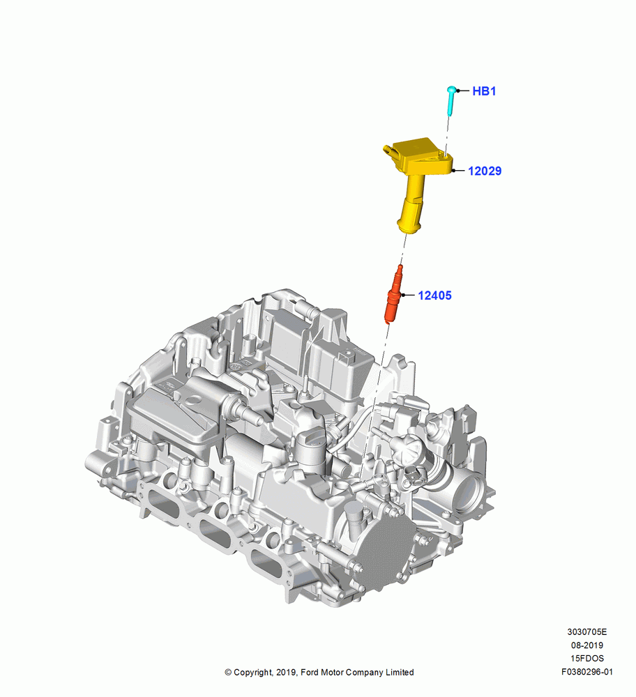 05E - Ignition Coil and Wires/Spark Plugs, 1.5L Dragon (175/180PS); 19/AUG/2019