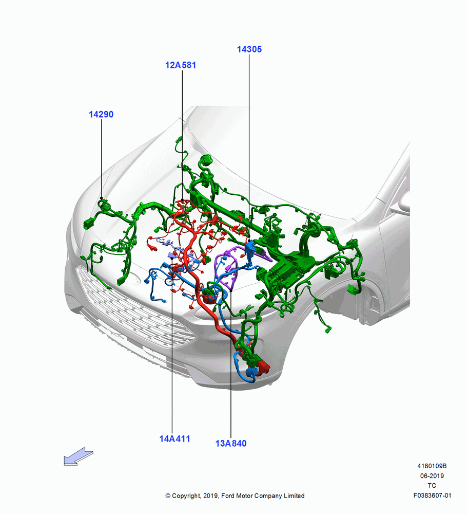 09B - Wiring - Engine And Transmission, 2.0L EcoBoost (240PS); 19/AUG/2019