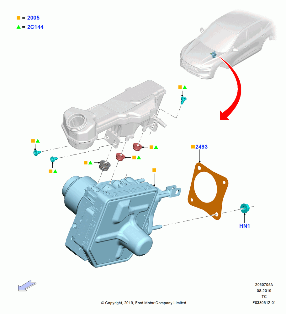 05A - Brake Booster, ABS/ESP With Electric Brake Booster; 19/AUG/2019