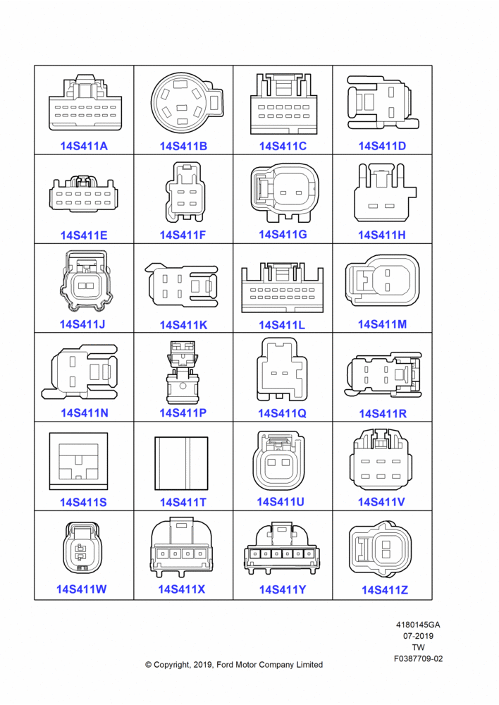45GA - Pigtail Wiring Kits, Miscellaneous, Page A; 06/MAY/2019