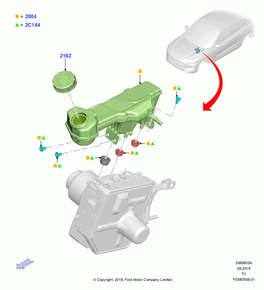 05A - Master Cylinder - Brake System, ABS/ESP With Electric Brake Booster; 19/AUG/2019