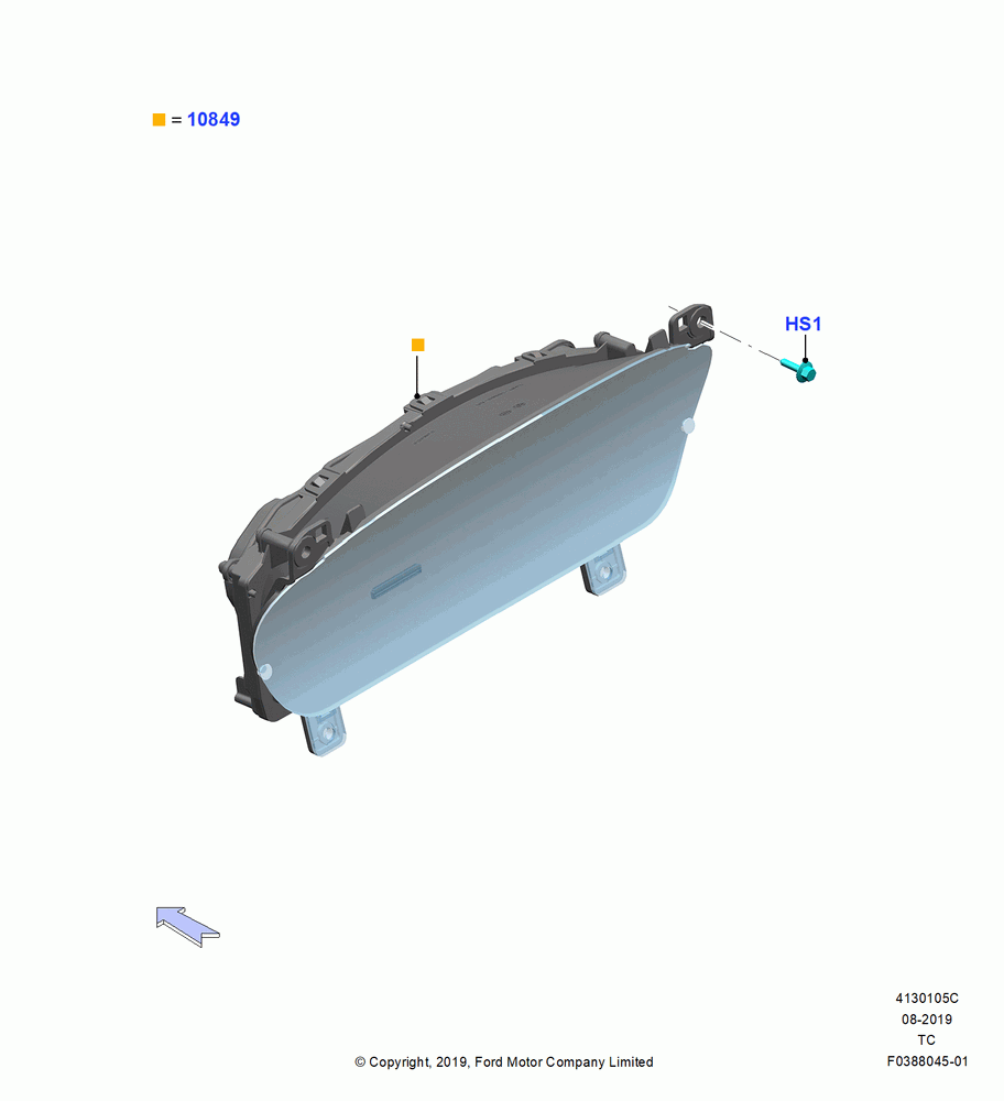 05C - Instrument Cluster, With High Series Cluster; 19/AUG/2019