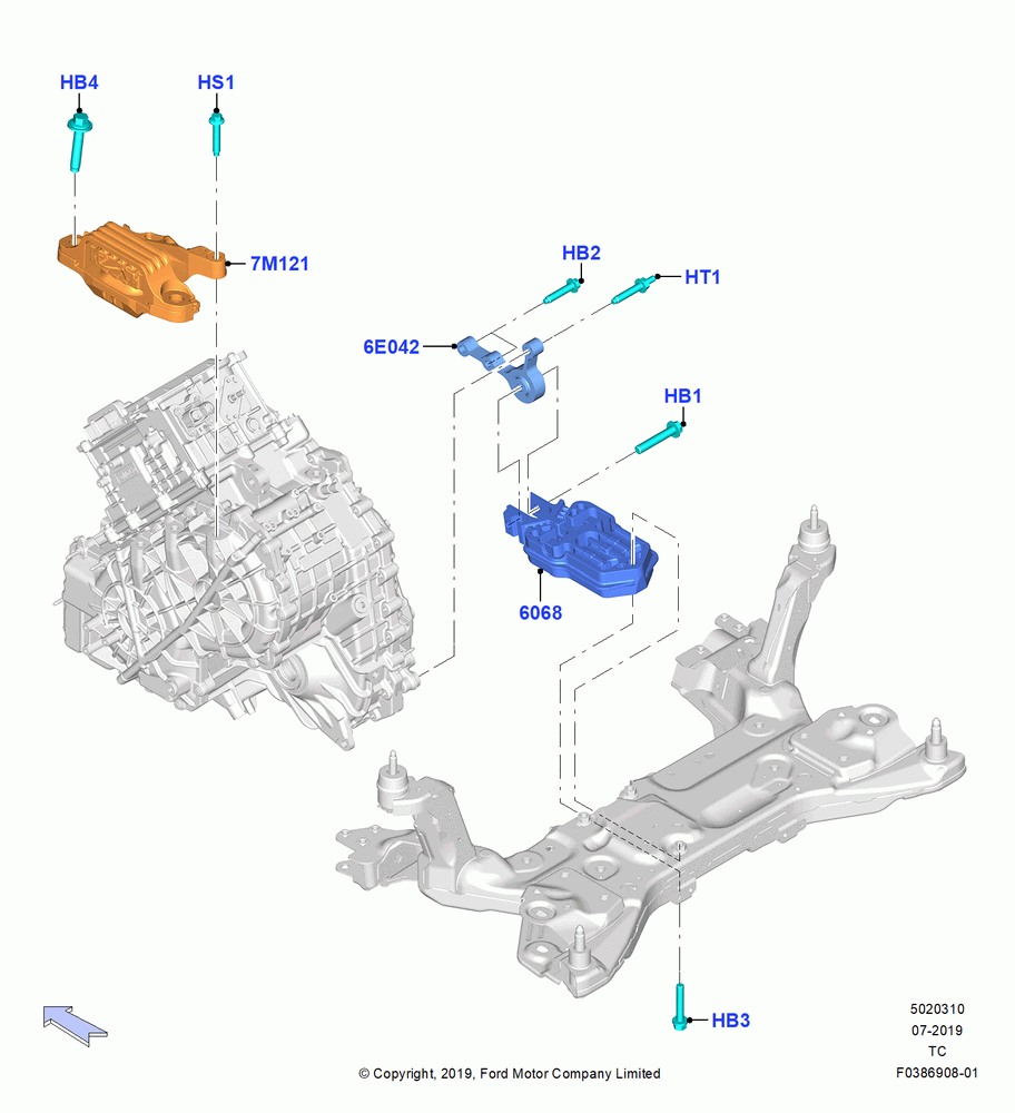 10 - Transmission Mounting; 19/AUG/2019