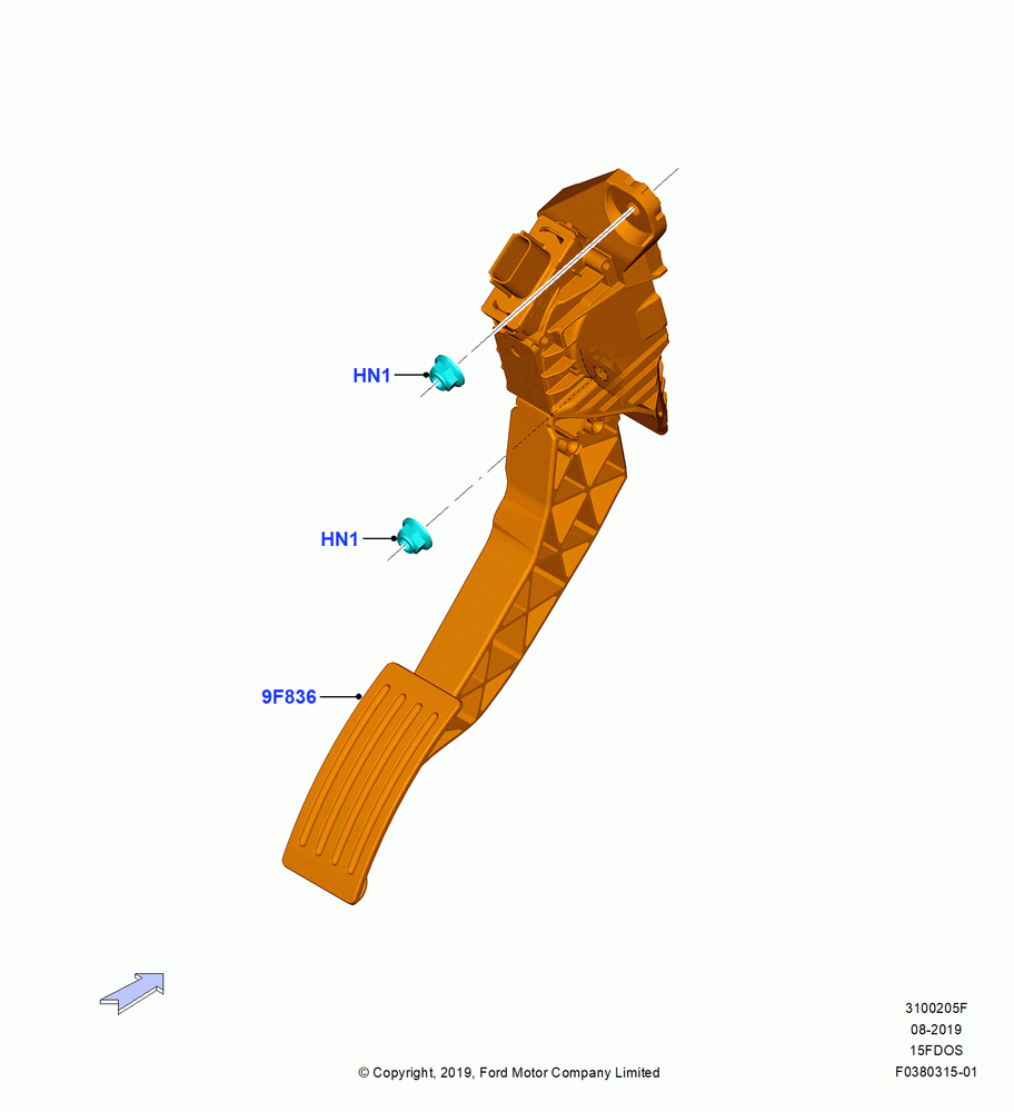 05F - Accelerator/Injection Pump Controls, 1.5L Dragon (175/180PS); 19/AUG/2019