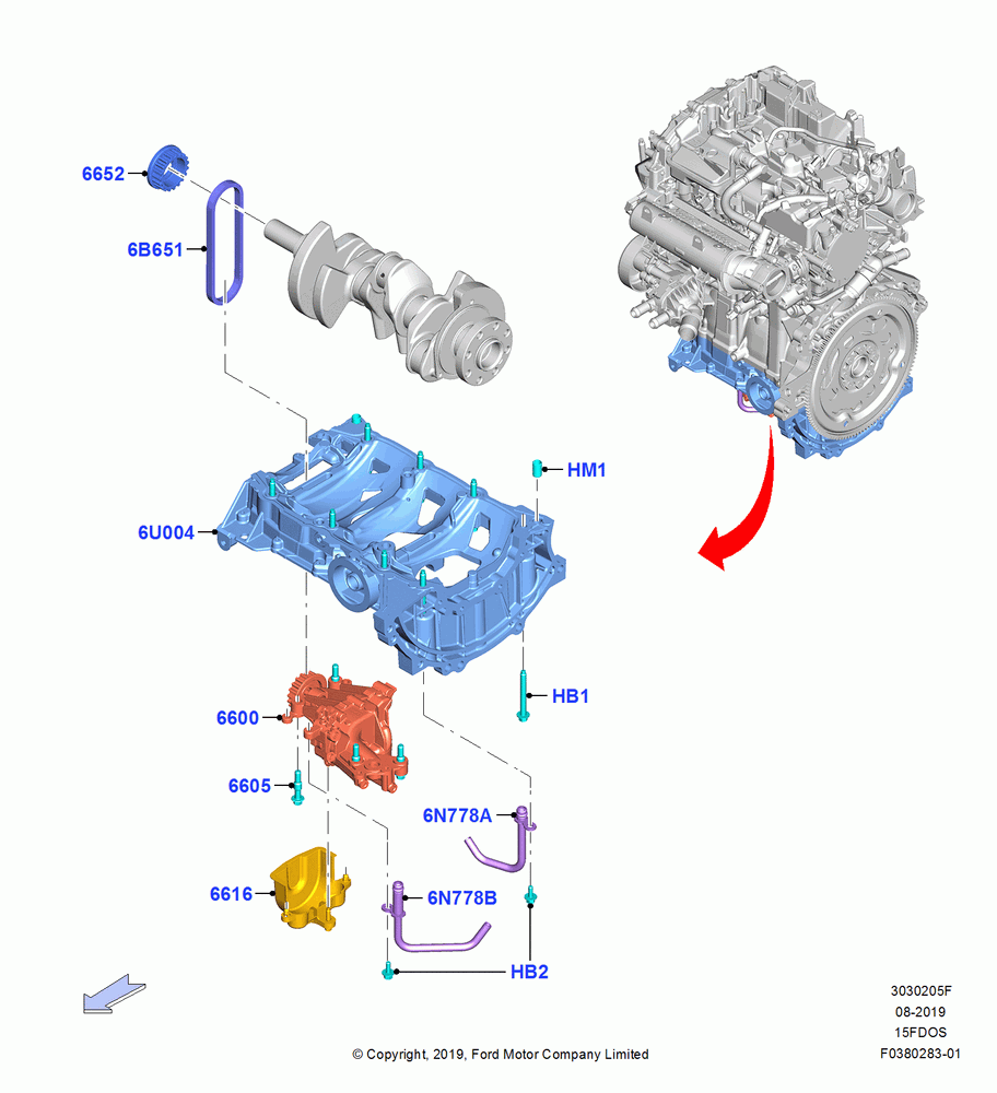 05F - Oil Pump, 1.5L Dragon (175/180PS); 19/AUG/2019