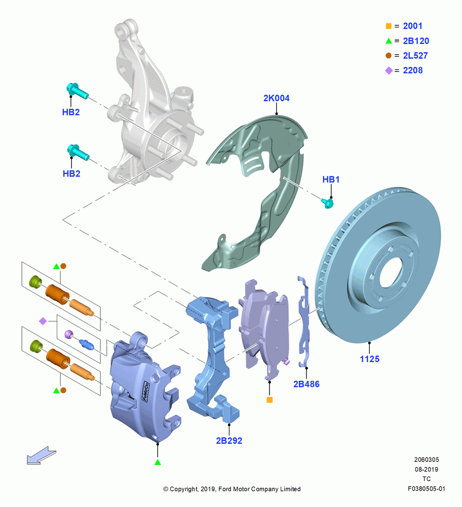 05 - Front Brake Discs and Calipers; 19/AUG/2019