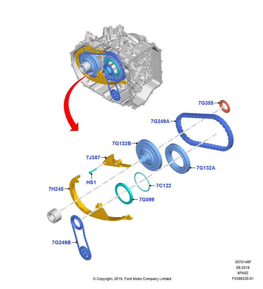 46F - Chain Drive, 8 Speed Auto Trans 8F24; 19/AUG/2019